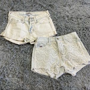 Hollister Shorts with Crochet bundle 00
